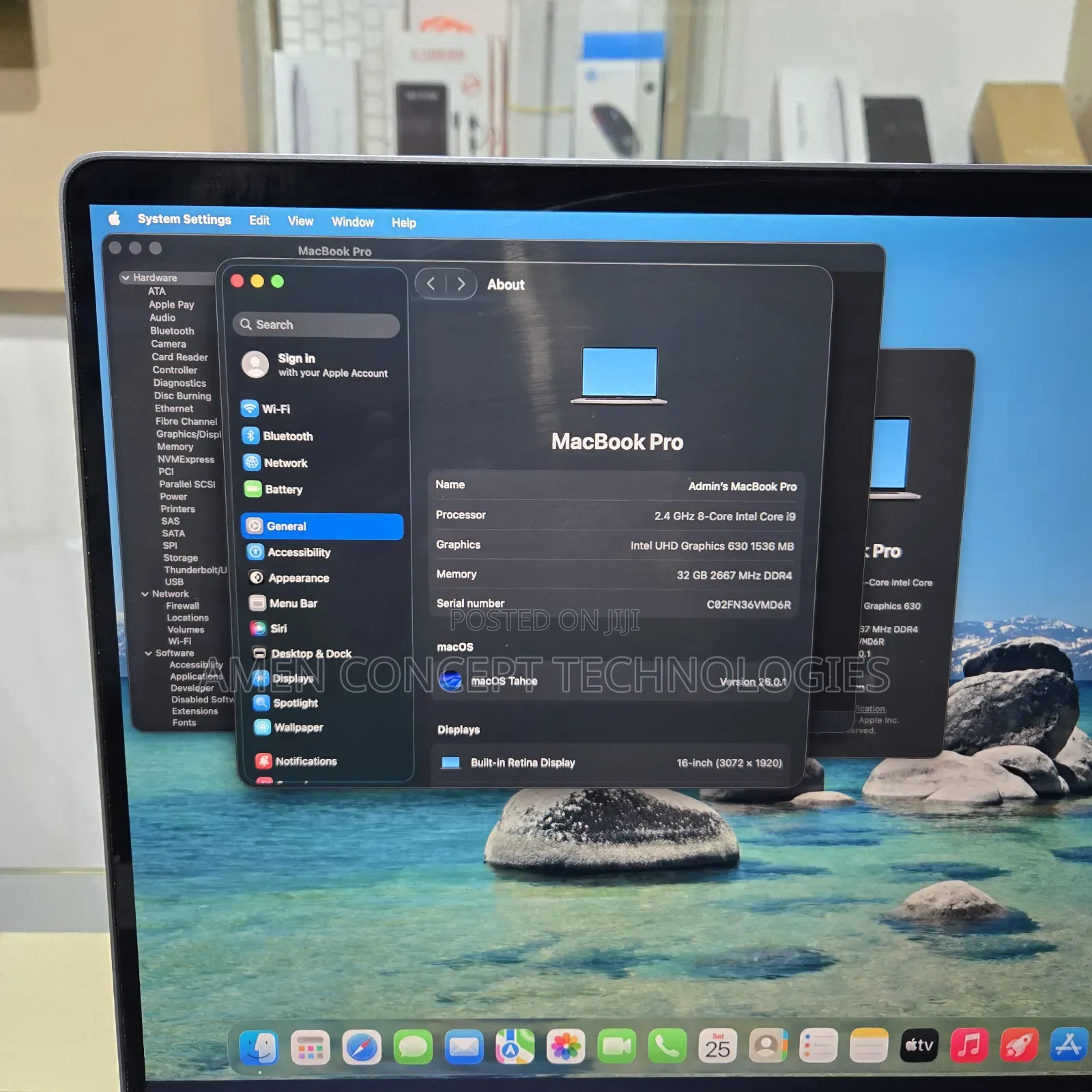 Laptop Apple MacBook Pro 2019 32GB Intel Core i9 SSD 512GB