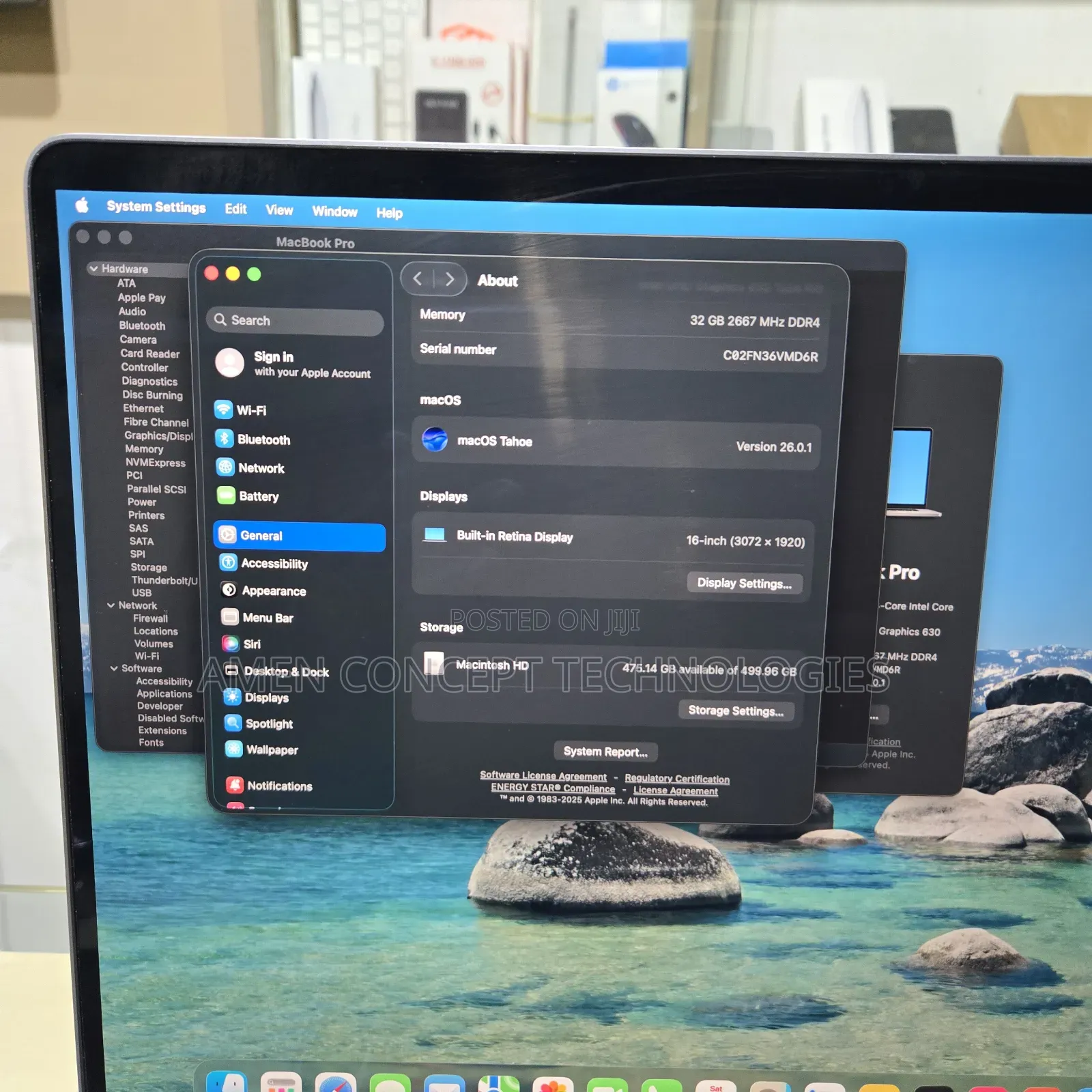 Laptop Apple MacBook Pro 2019 32GB Intel Core i9 SSD 512GB