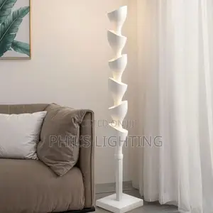 Long Strip White and Green LED Floor Lamps