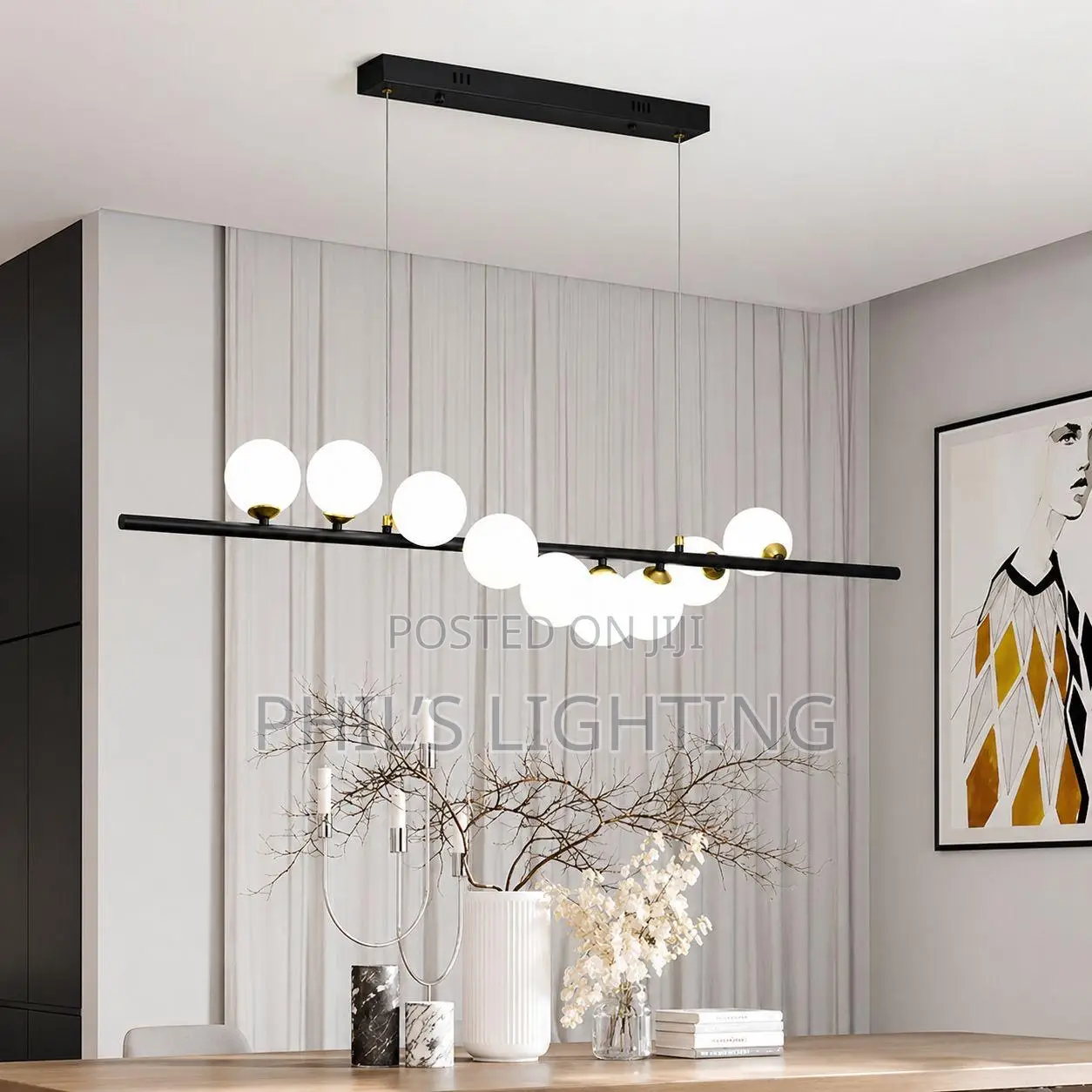 Modern Led Long Ceiling Chandelier