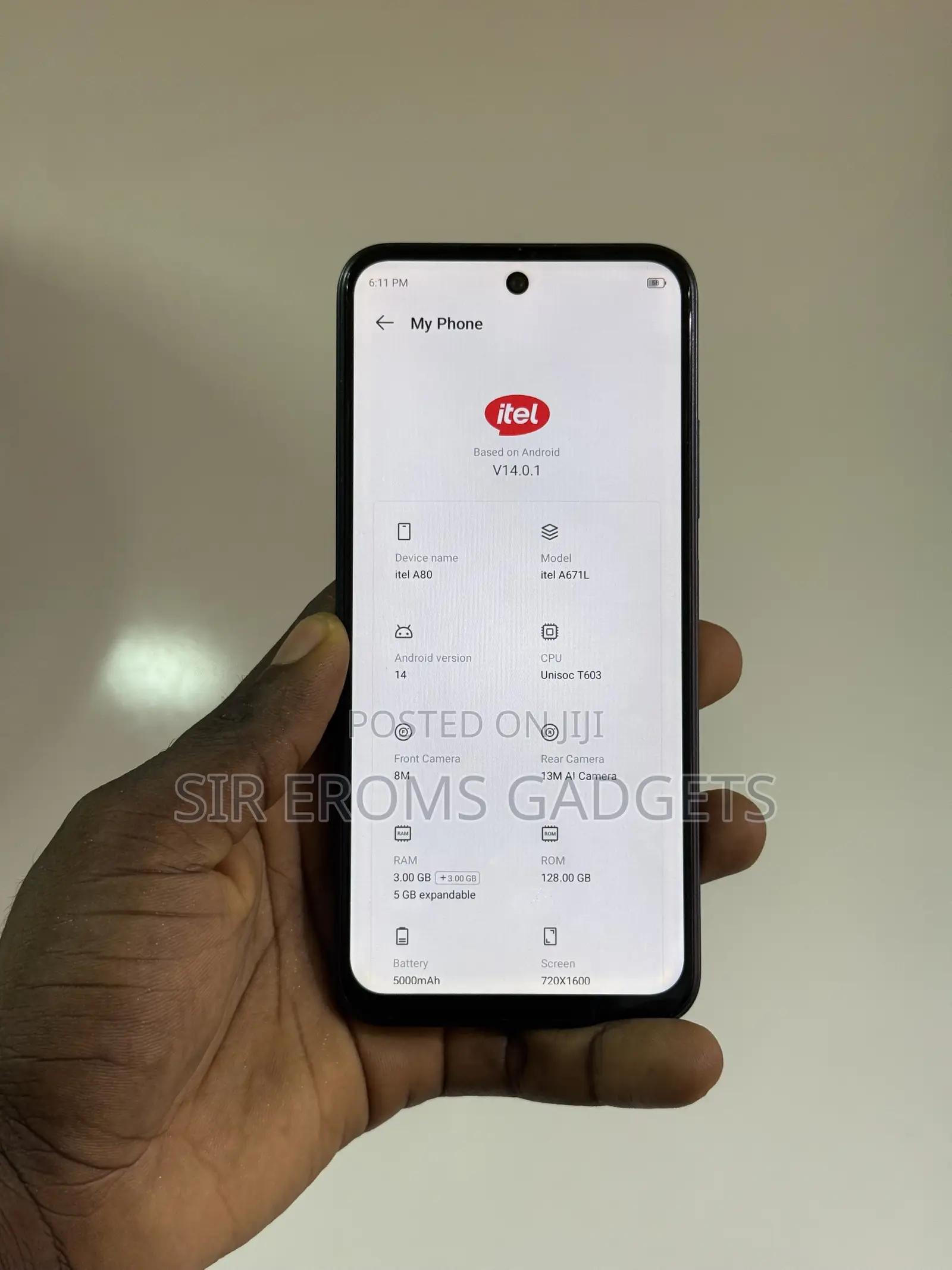 Itel A80 128 GB Blue