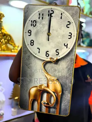 Crystal Porcelain Clock With Decorative Wall Art