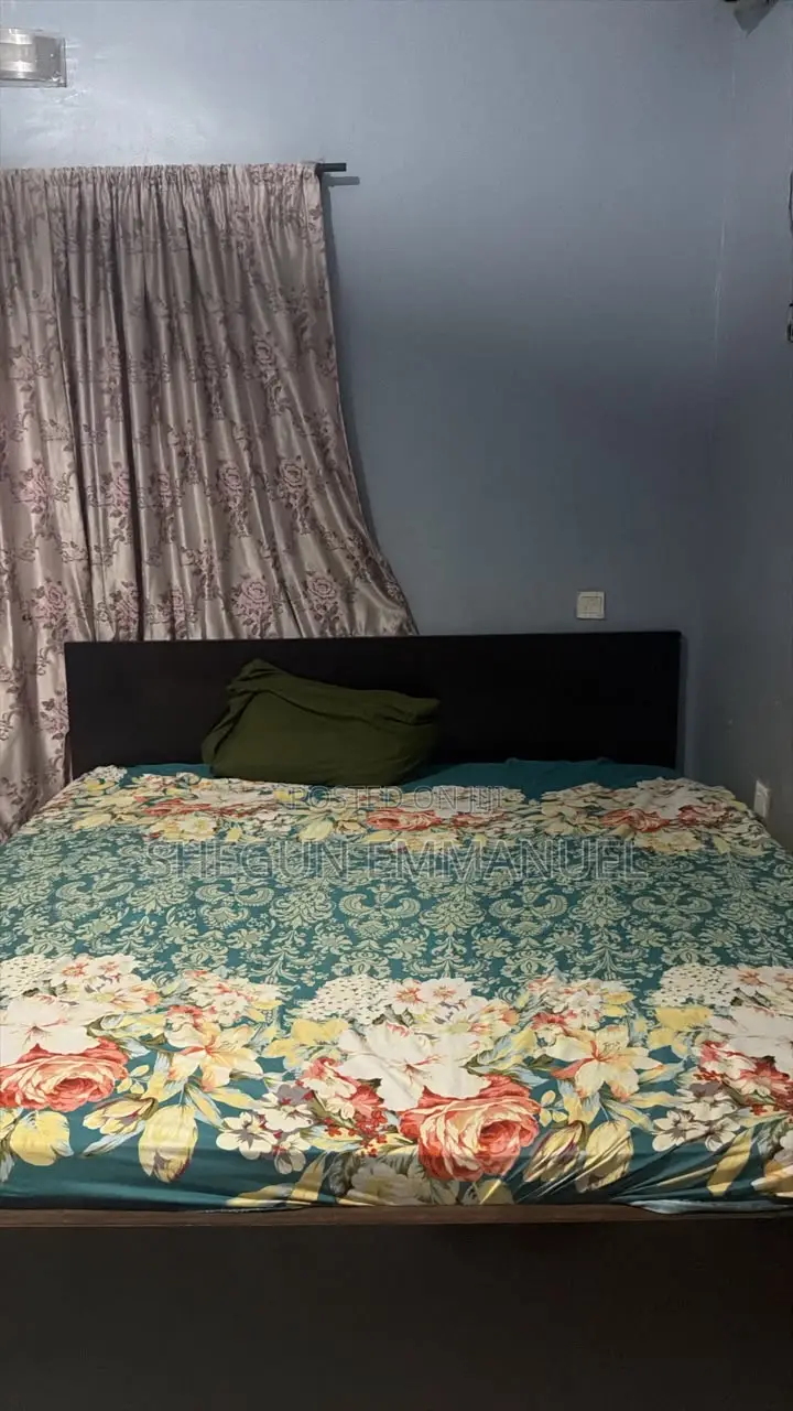 6by6 Bedframe With Mattress in Good Condition