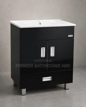 Black Cabinet Basin