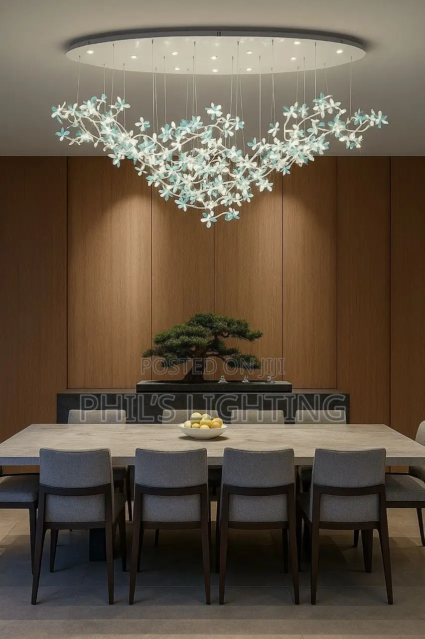 Modern Chrome Branches Chandelier