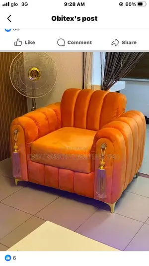 Orange Single-Seater Chair