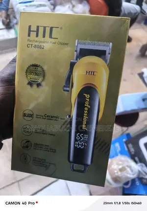 HTC CT-8082 Professional Rechargeable Hair Clipper With LCD Display