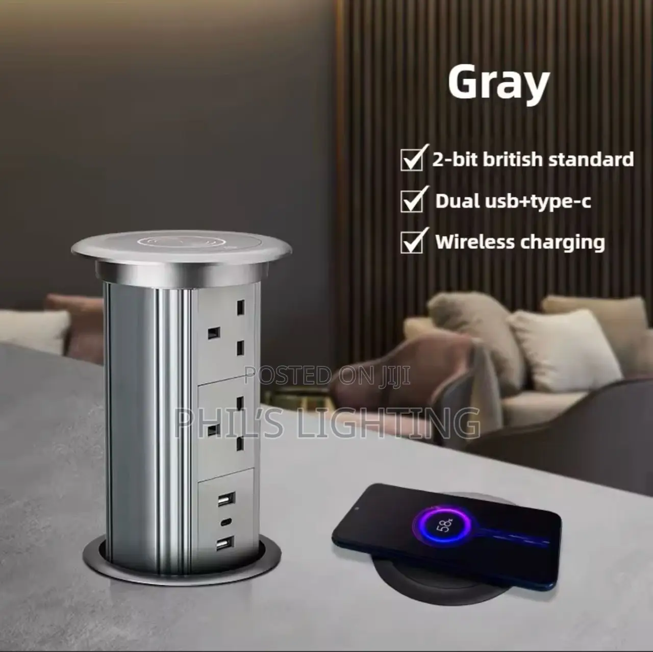 Automatic Eject Plug British Standard Plug Adapter