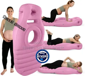 Inflatable Pregnancy Pillow/Matress With Belly Head Hole WITH PUMP