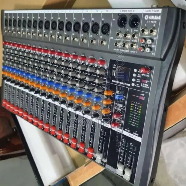 Yamaha 16channels Console Mixer Equalizer Led Scream,AC Adaptor