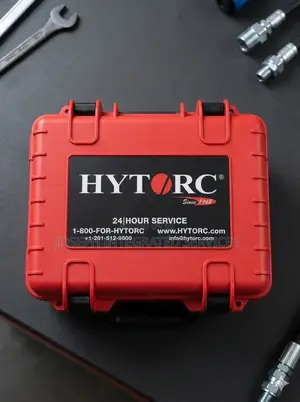 Red Hytorc Branded Professional Hard-Shell Tool Case