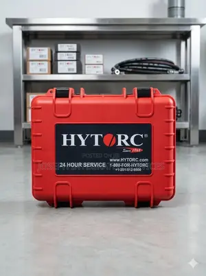 Red Hytorc Branded Professional Hard-Shell Tool Case