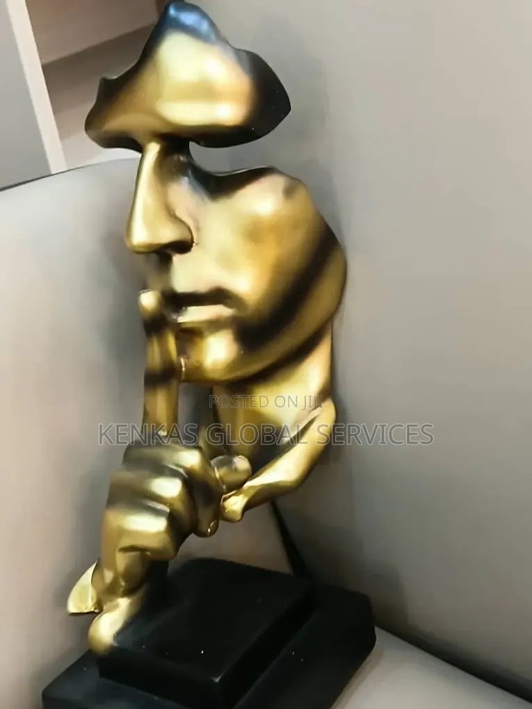 Modern Abstract Thinker Sculpture