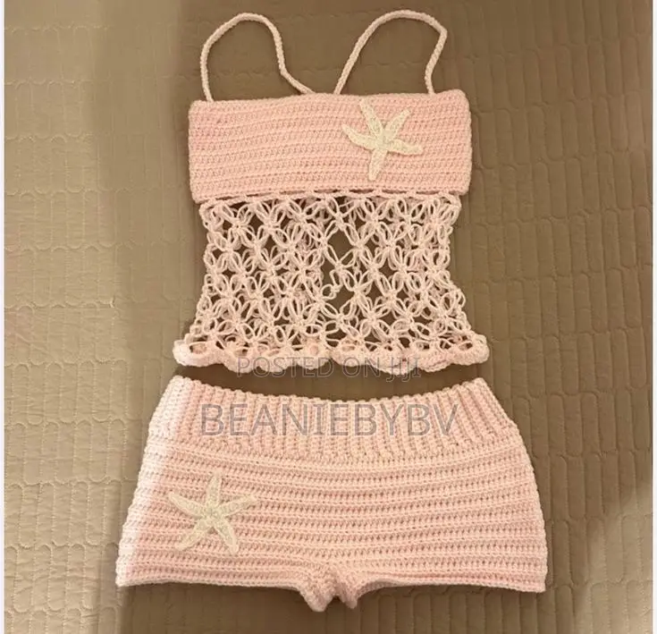 Handmade Crochet Two-Piece Set