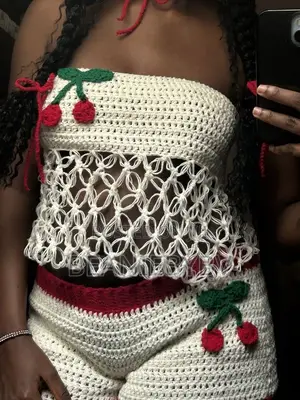 Handmade Crochet Two-Piece Set