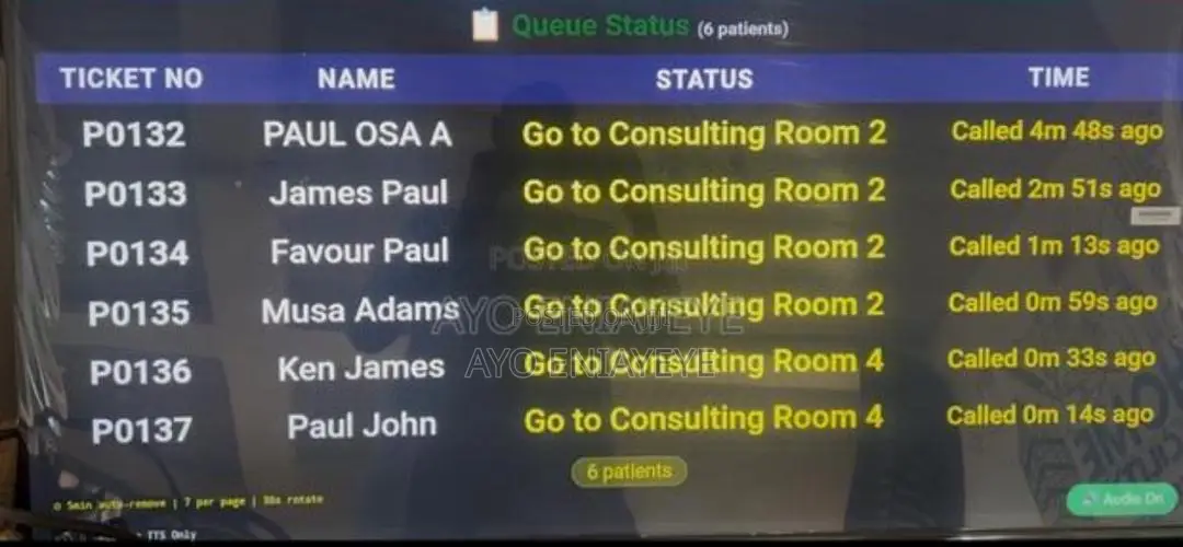 Queue Management System for Banks, Hospitals, Hotels
