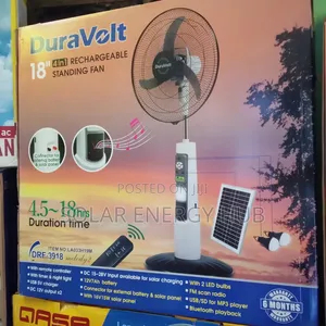 18inches 4in1 Dura Volt Rechargeable Standing Fan
