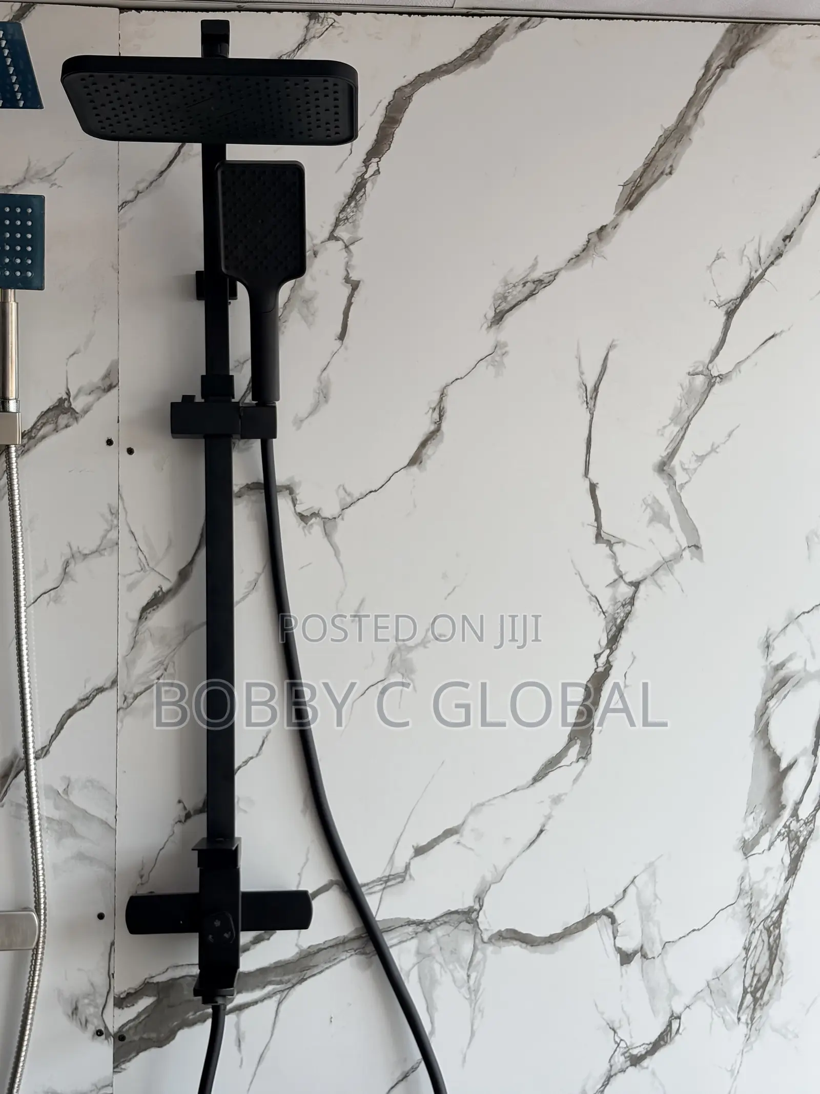 Black Square Shower