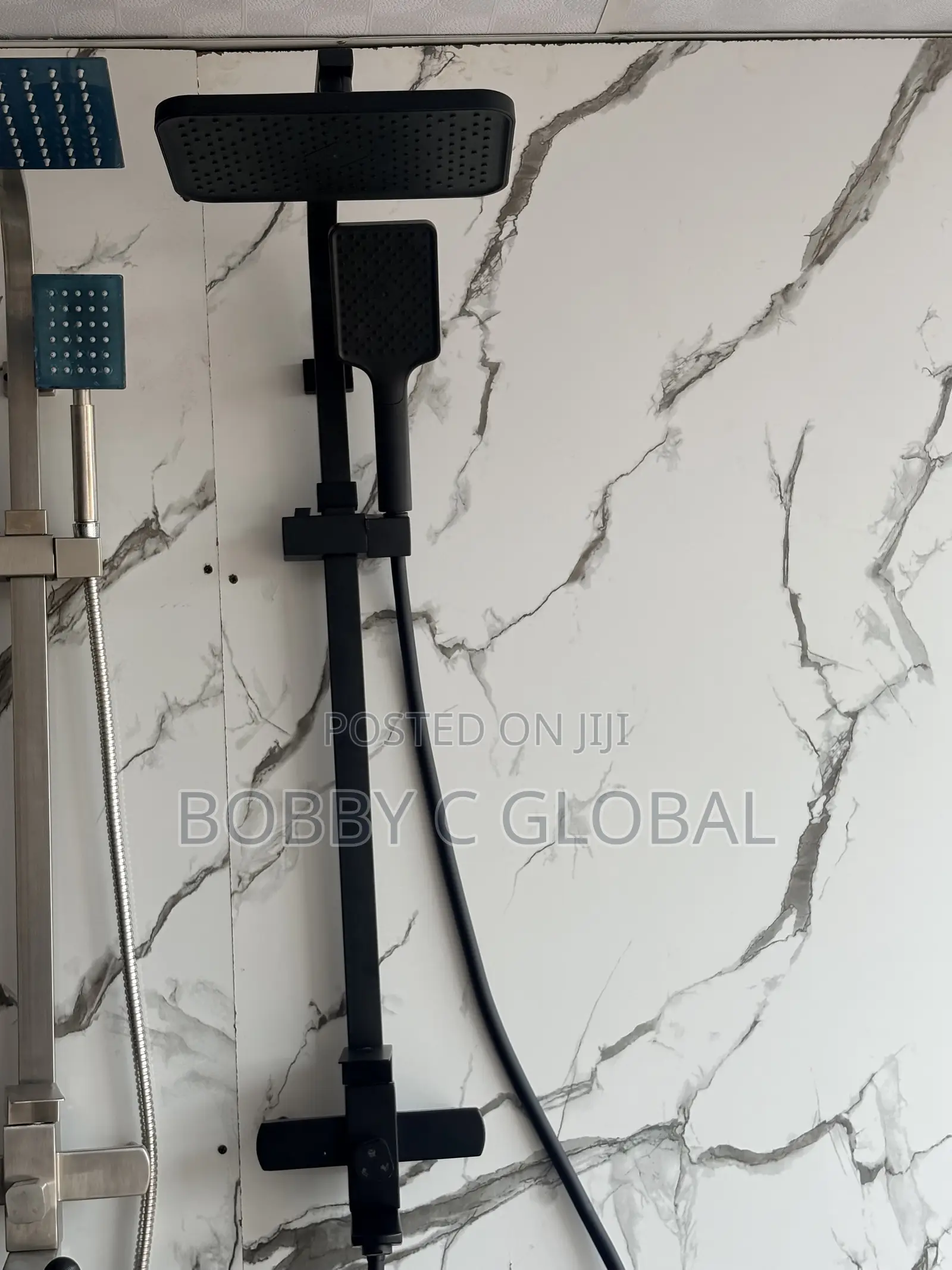 Black Square Shower