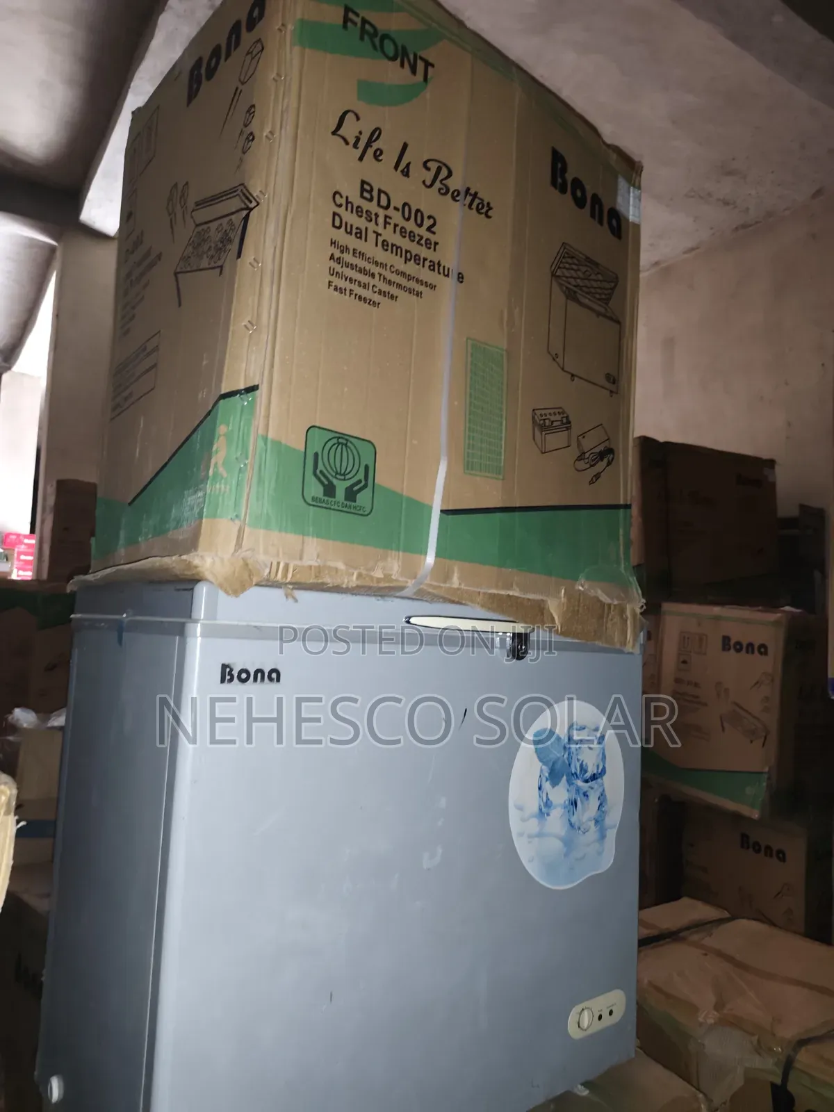 Bona 168L Solar Deep Freezer – Fast Cooling, Low Power