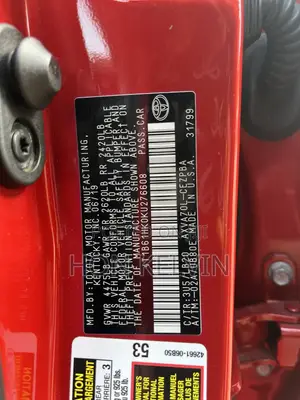 Toyota Camry XSE (2.5L 4cyl 8A) 2019 Red