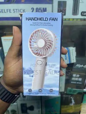 Pink Colored Handheld Fan