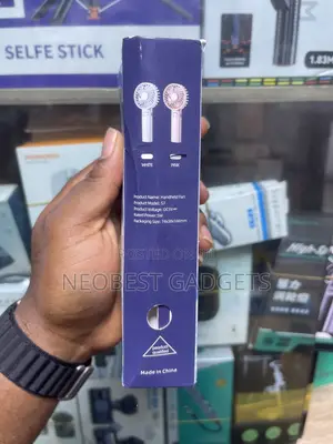 Silver Colored Handheld Fan