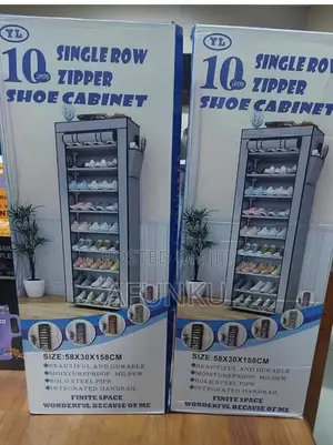 10 Layer Shoe Rack With Cover