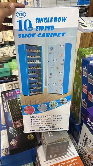 10 Layer Shoe Rack With Cover