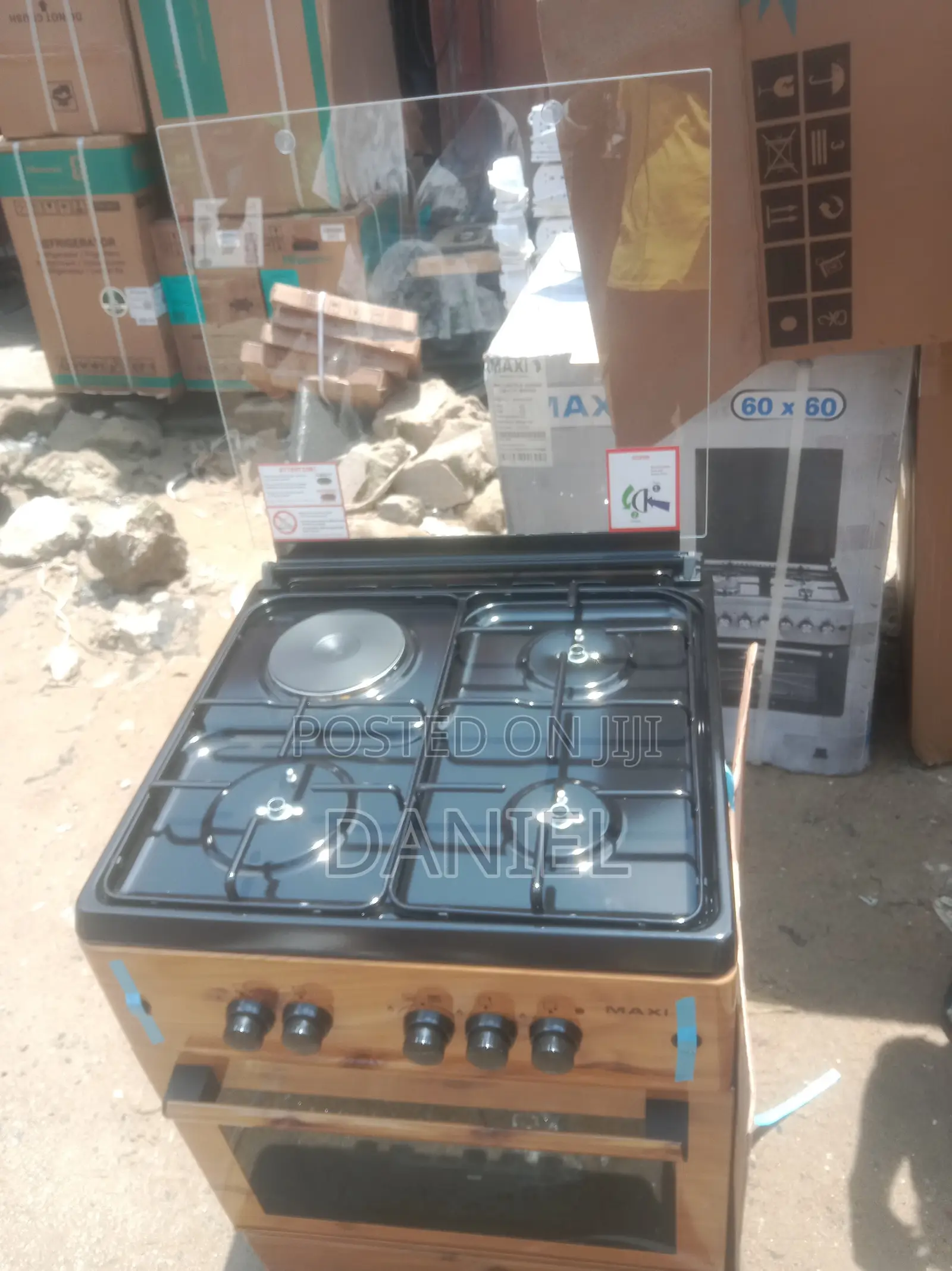 Maxi 60x60 Oven With 3Burner+1Plate