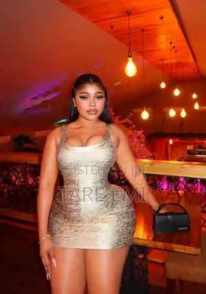 Luxury Gold Bandage Dress
