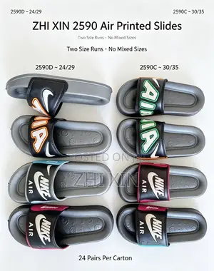 ZHI XIN 2590 Air Printed Kids Slides Wholesale