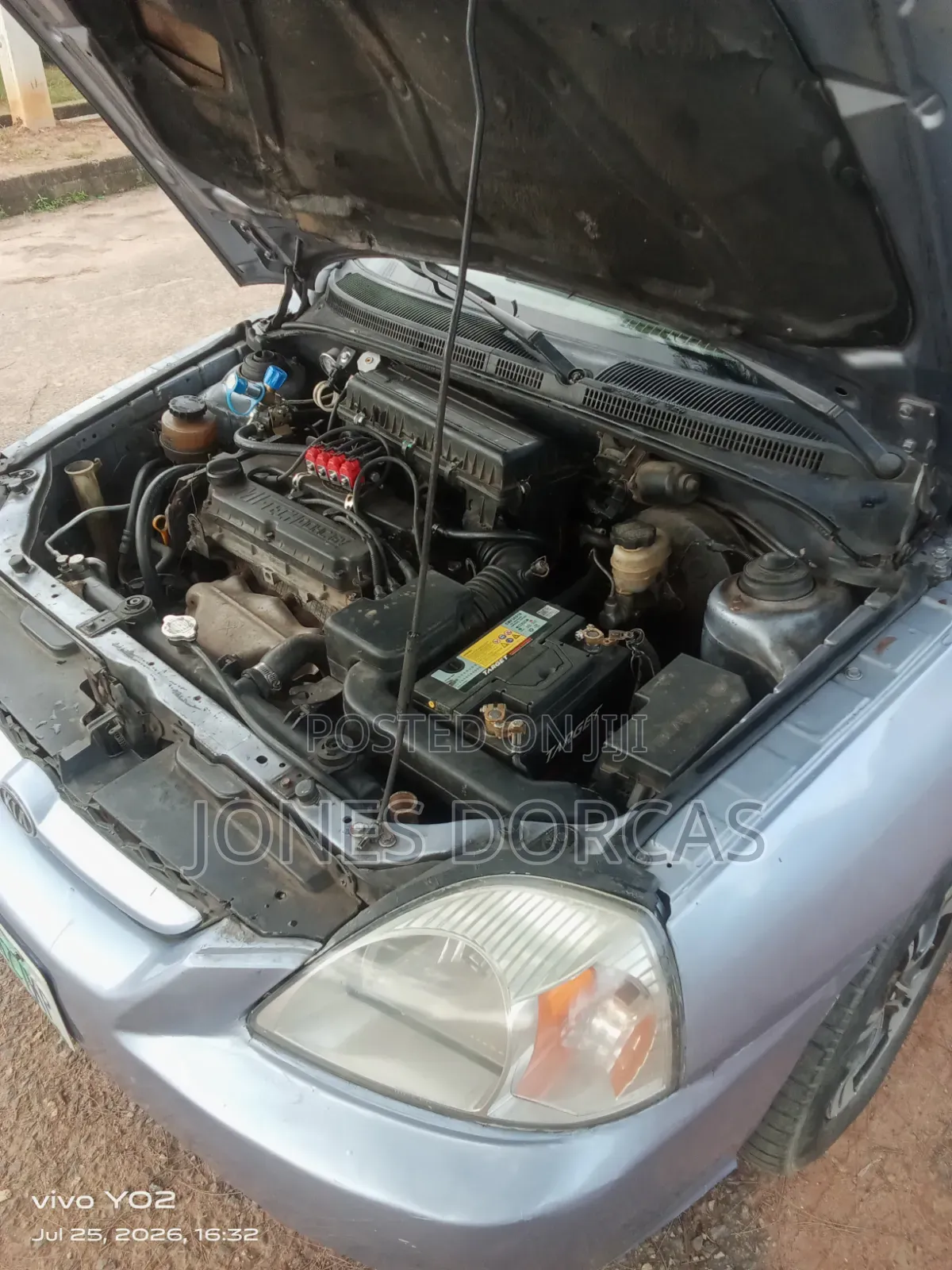 Kia Rio Sedan 2004 Gray