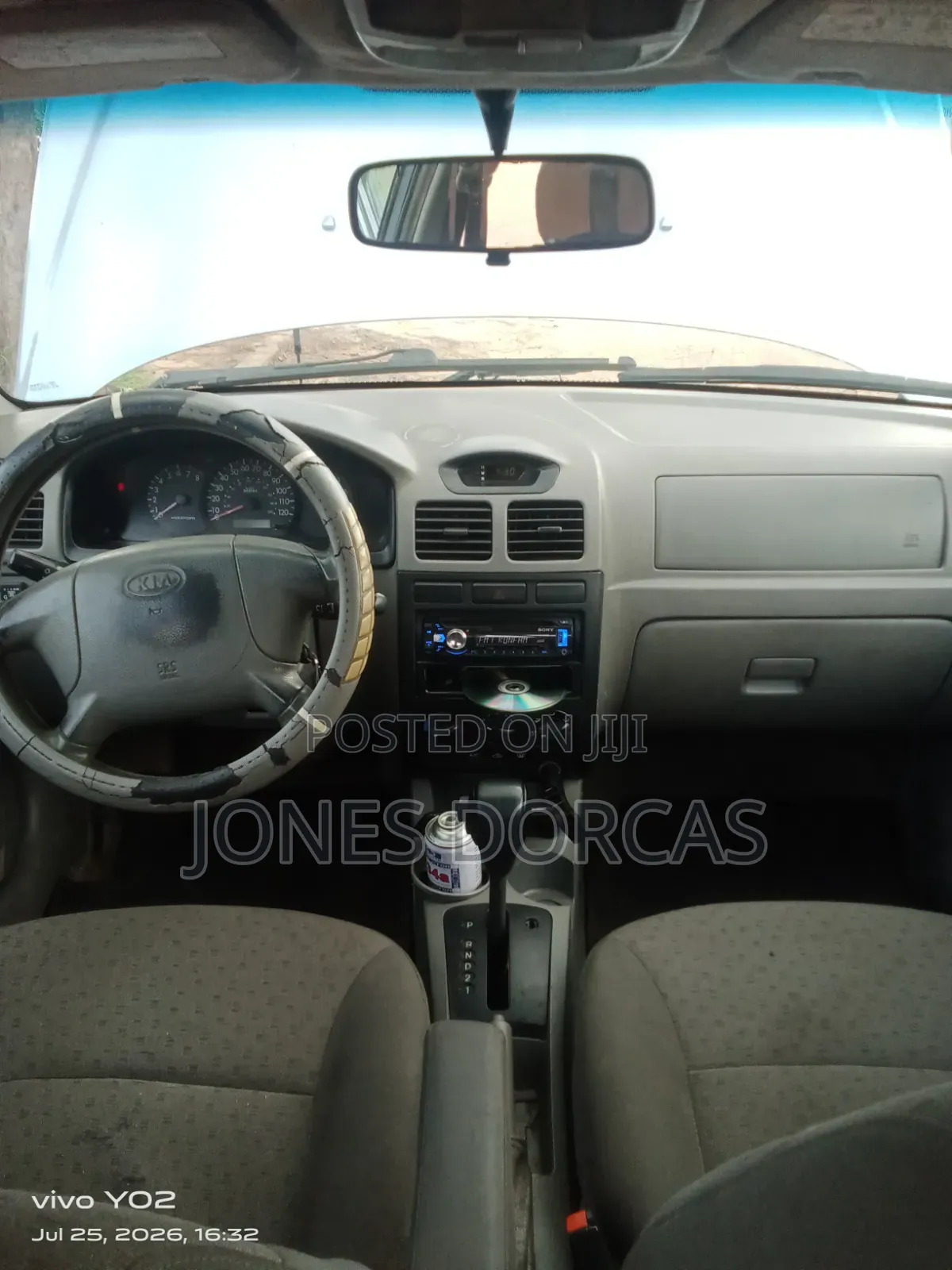 Kia Rio Sedan 2004 Gray