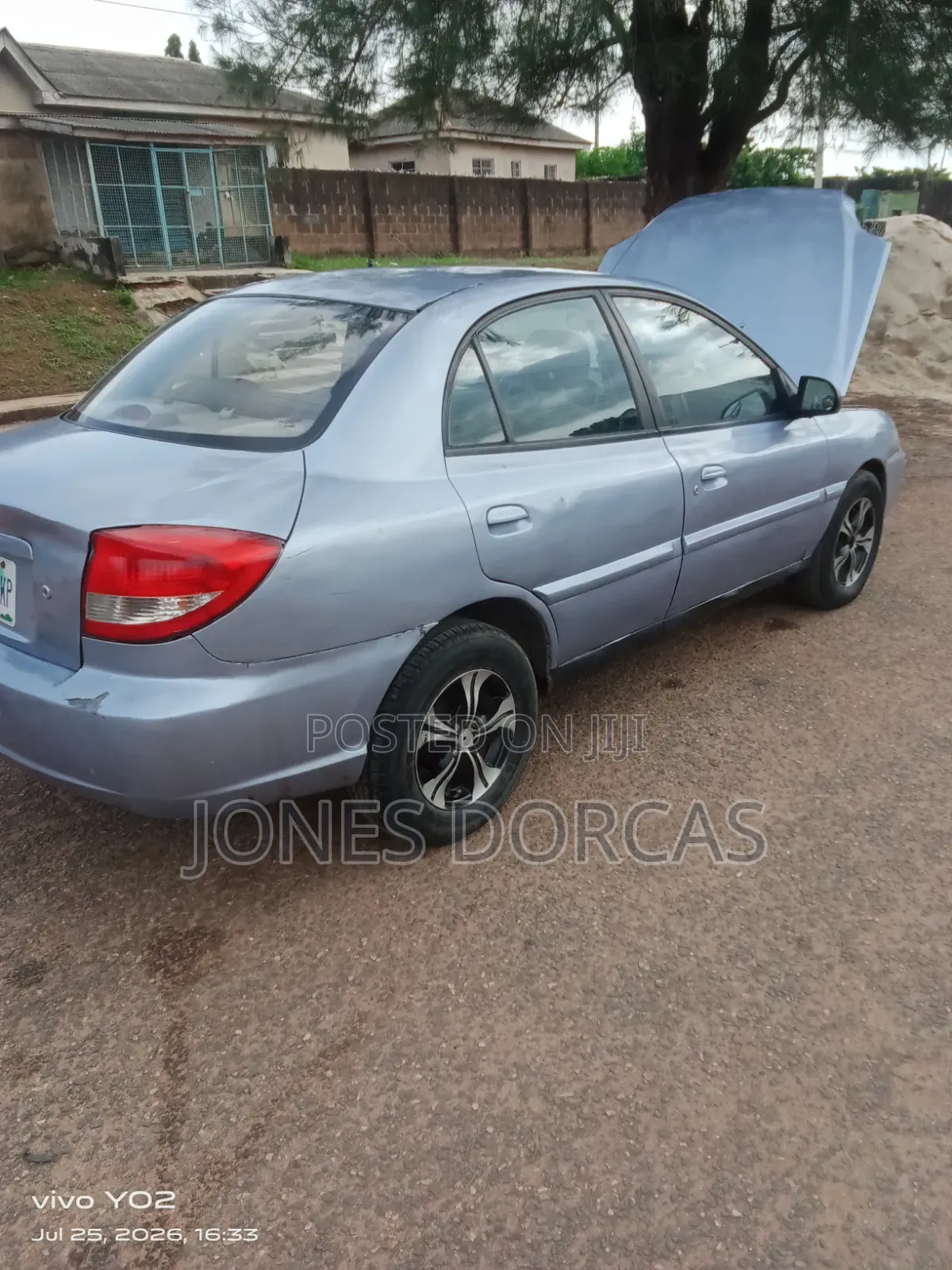 Kia Rio Sedan 2004 Gray