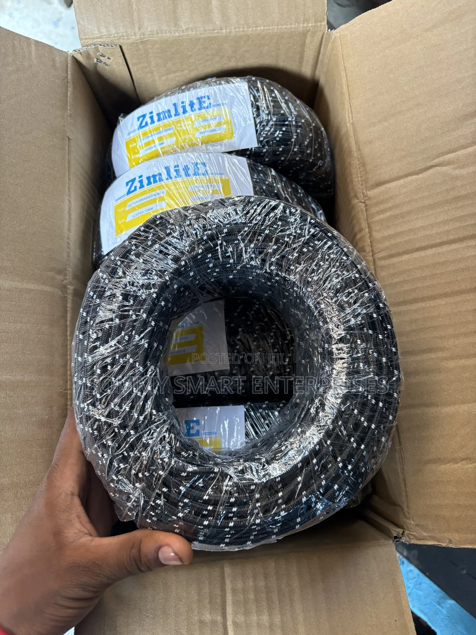 Zimlite Cotton Braided Flexible Wire (2 Core)