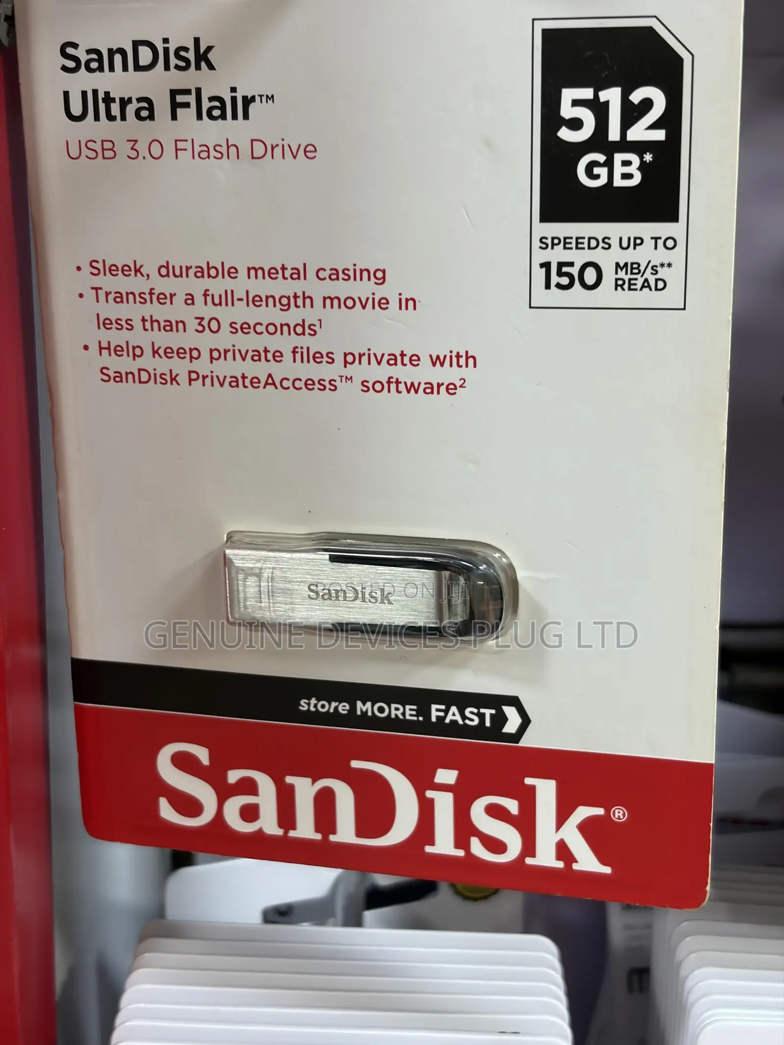 SanDisk Ultra Flair USB 3.0 Flash Drive - 512GB