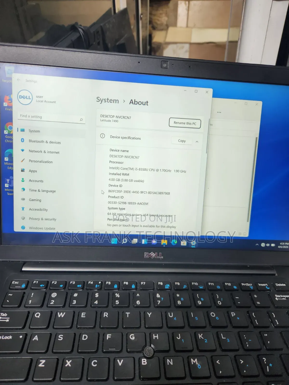 Laptop Dell Latitude 14 7480 8GB Intel Core i5 SSD 256GB