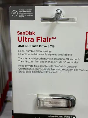SanDisk Ultra Flair USB 3.0 Flash Drive - 64GB