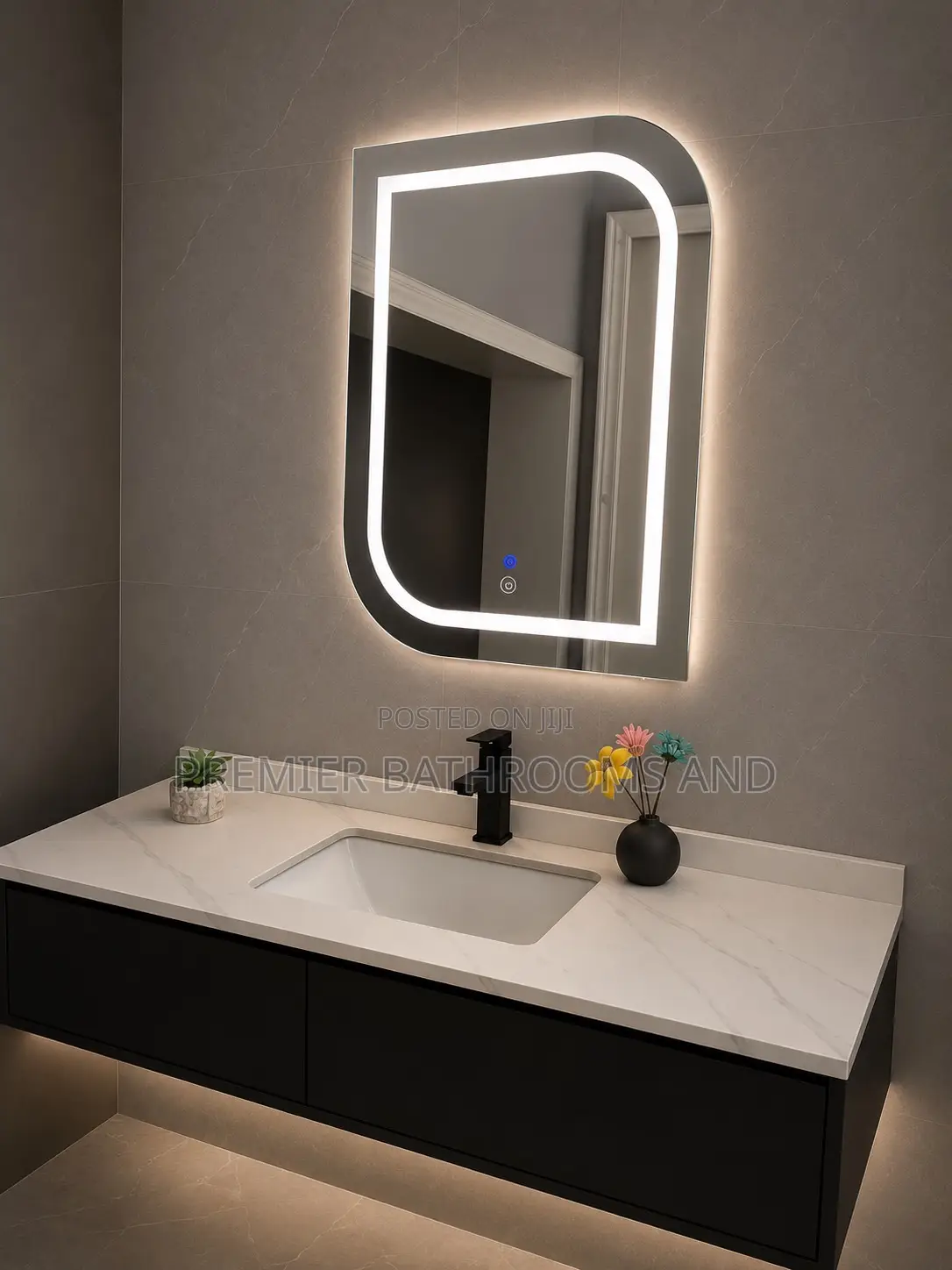 LED Mirror With 3 Light