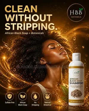 African Black Soap Chelating and Moisturising Shampoo 250ml