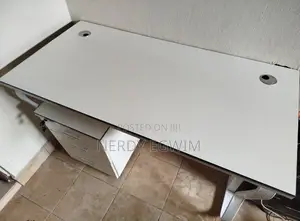 Modern Metal Home/Office Desk With 3-Drawer Storage