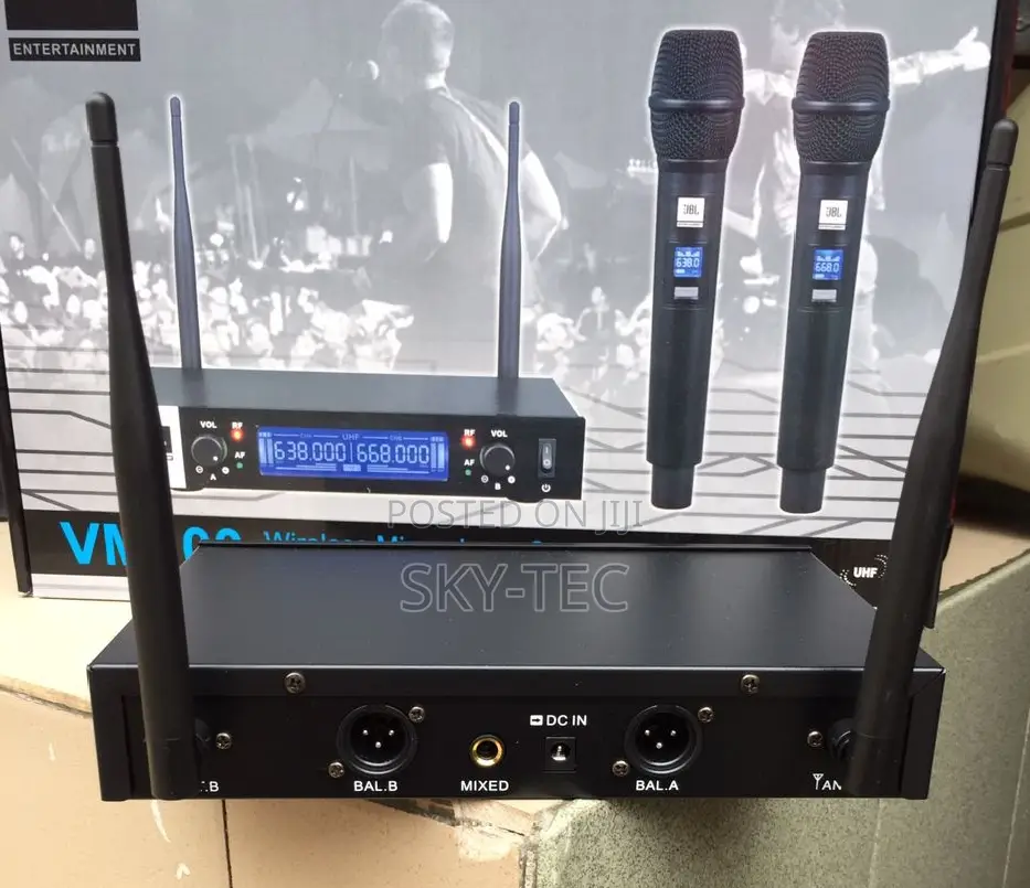 Original JBL Wireless 2handle Microphone Model-Vm100