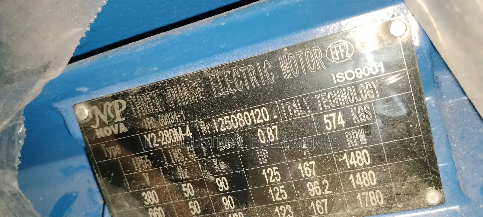 90kw Electric Motor 125hp 1480rpm