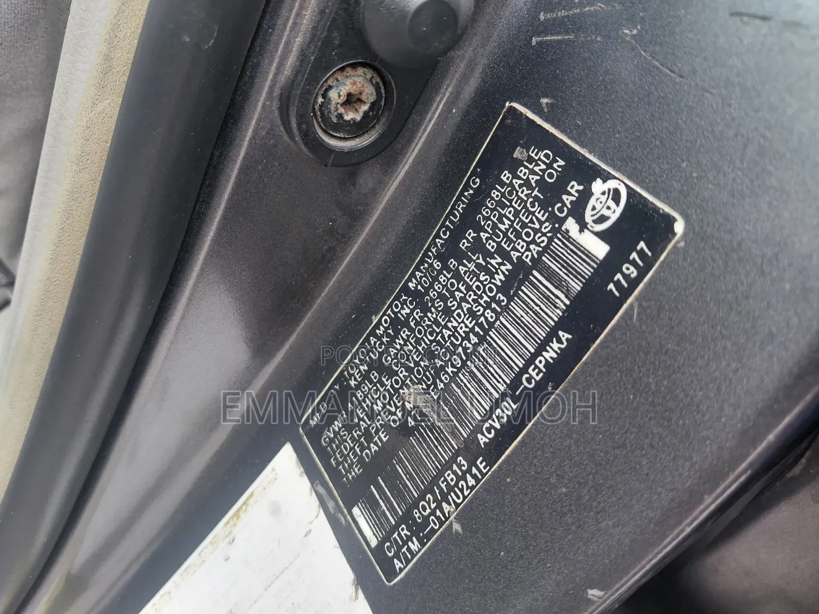 Toyota Camry 2008 Gray