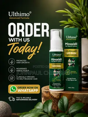 Ultimo Hair Growth Solution | Fast Hair Beard Growth for Men