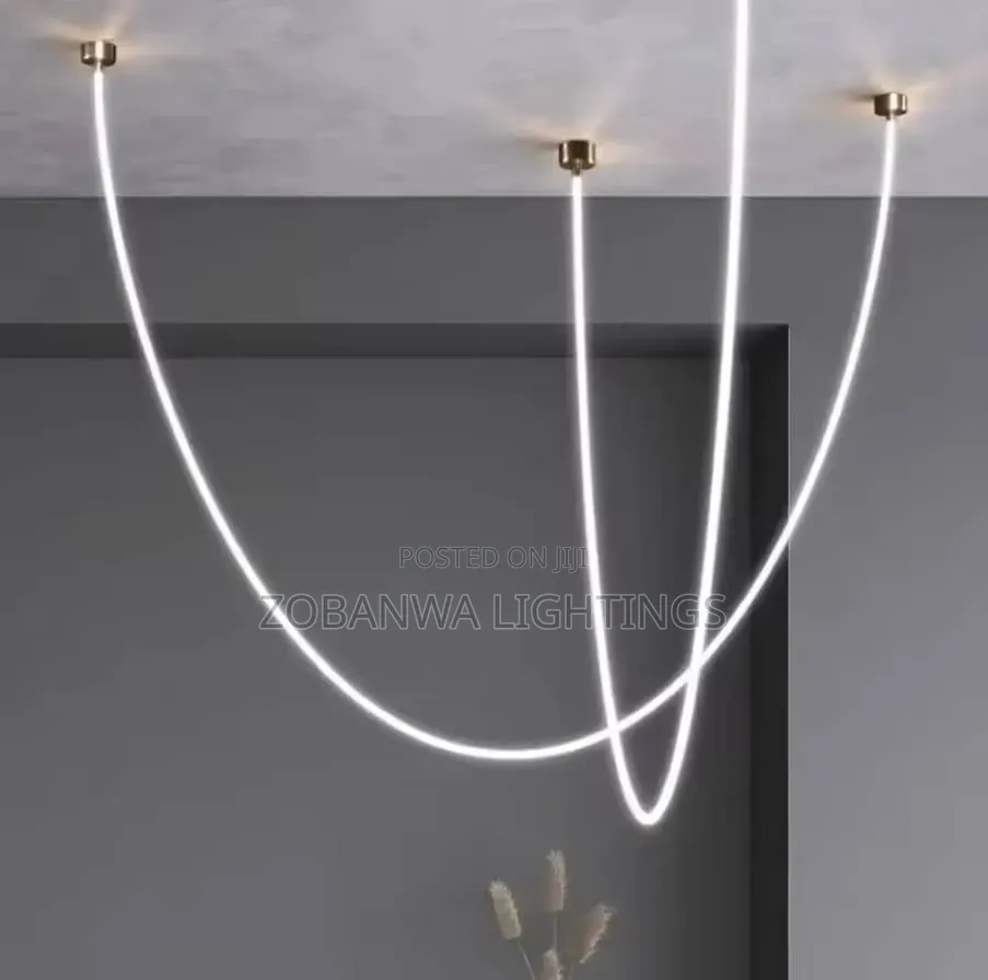 Modern Nordic LED Large Line Pendant Lamp