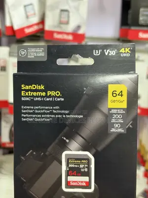 SanDisk Extreme PRO SDHCTM and SDXCTM UHS-I Card - 64GB