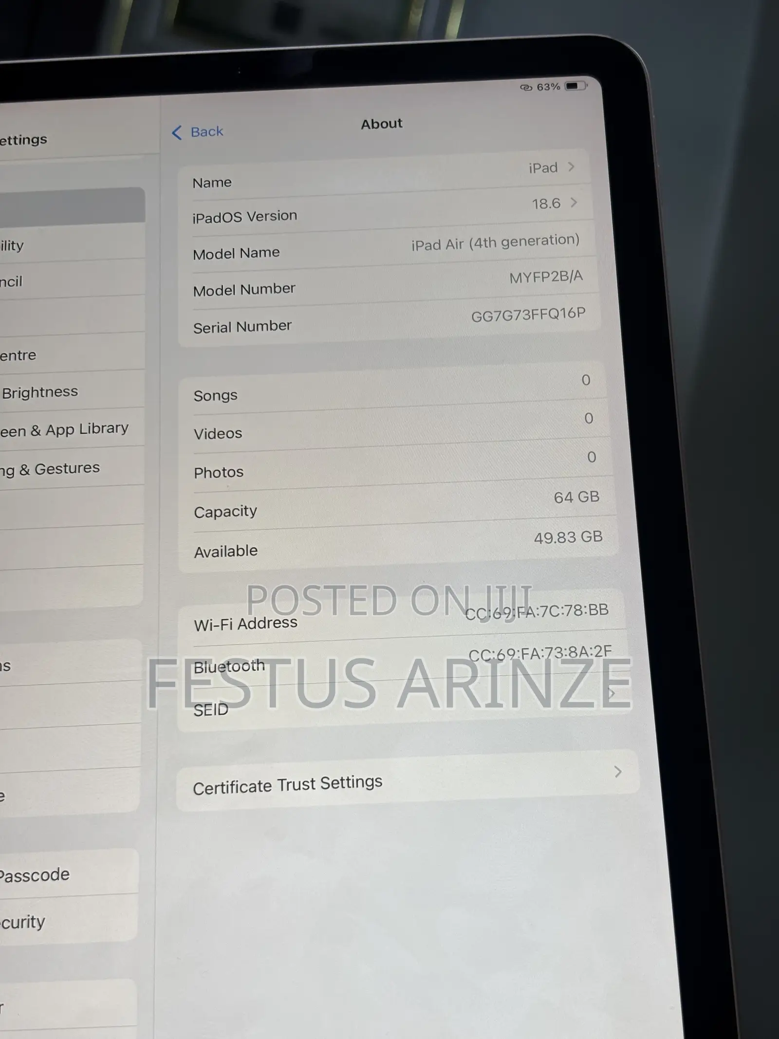 Apple iPad Air (2022) 64 GB