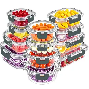 12pcs Glass Prep Meal Container With Lid